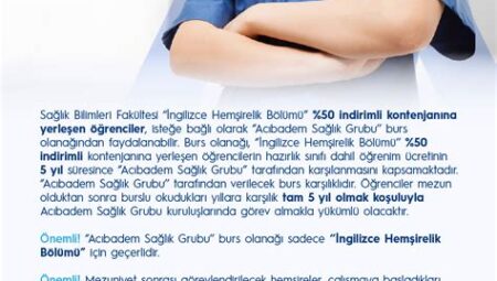 Acıbadem Eğitim Sağlık Vakfı Bursu: Sağlık Alanında Yetenekli Gençleri Desteklemek